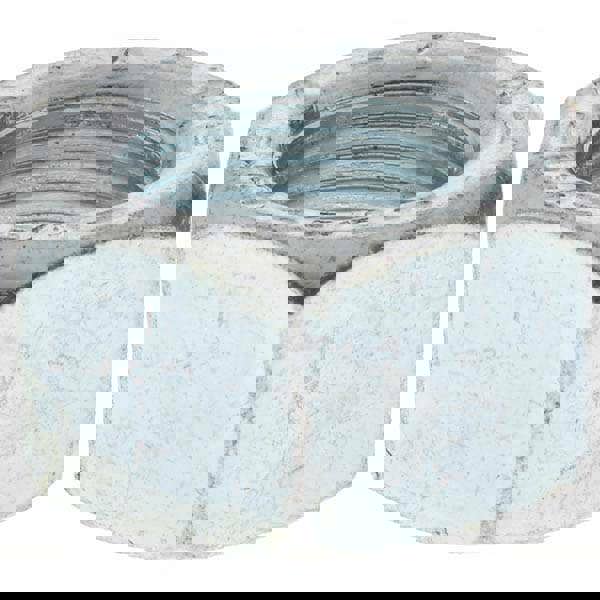 Hex Nut: 5/8-18, Grade 8 Steel, Zinc Yellow Dichromate Finish