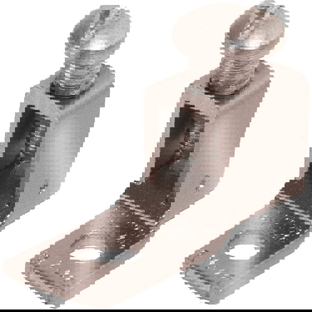 Rectangle Ring Terminal: Non-Insulated, 14 to 4 (Solid/Strand) AWG, Lug Connection