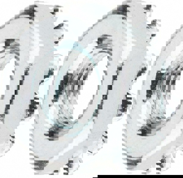 1/4-20, Zinc Plated, Steel K-Lock Hex Nut with External Tooth Lock Washer