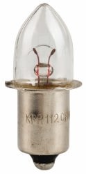 Miniature & Specialty Equipment Lamps; Lamp Technology: Incandescent; Lamps Style: Miniature/Specialty; Lamp Type: B3-1/2; Wattage Equivalent Range: 2-4.999; Actual Wattage: 4.5 W; Base Style: Single Contact Miniature Flanged; Color Temperature Range: War