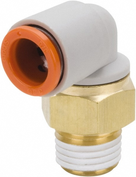 Push-to-Connect Push-to-Connect Fitting: Elbow, NPT, 3/16