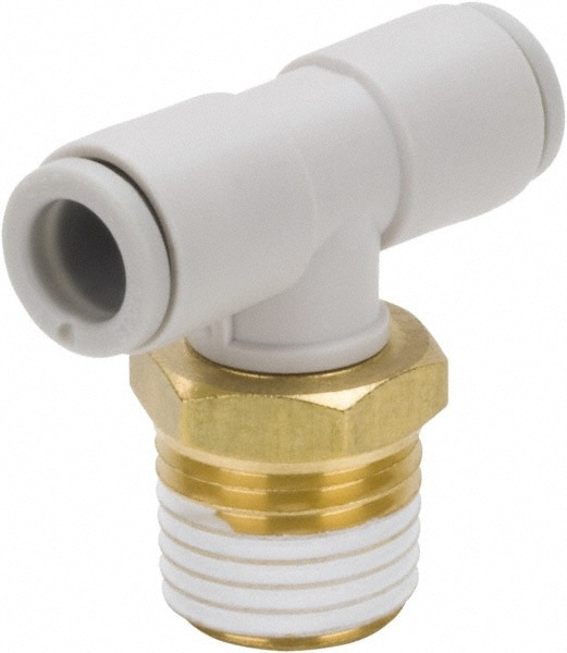 Push-to-Connect Tube Fitting: Male Branch Tee, 1/2