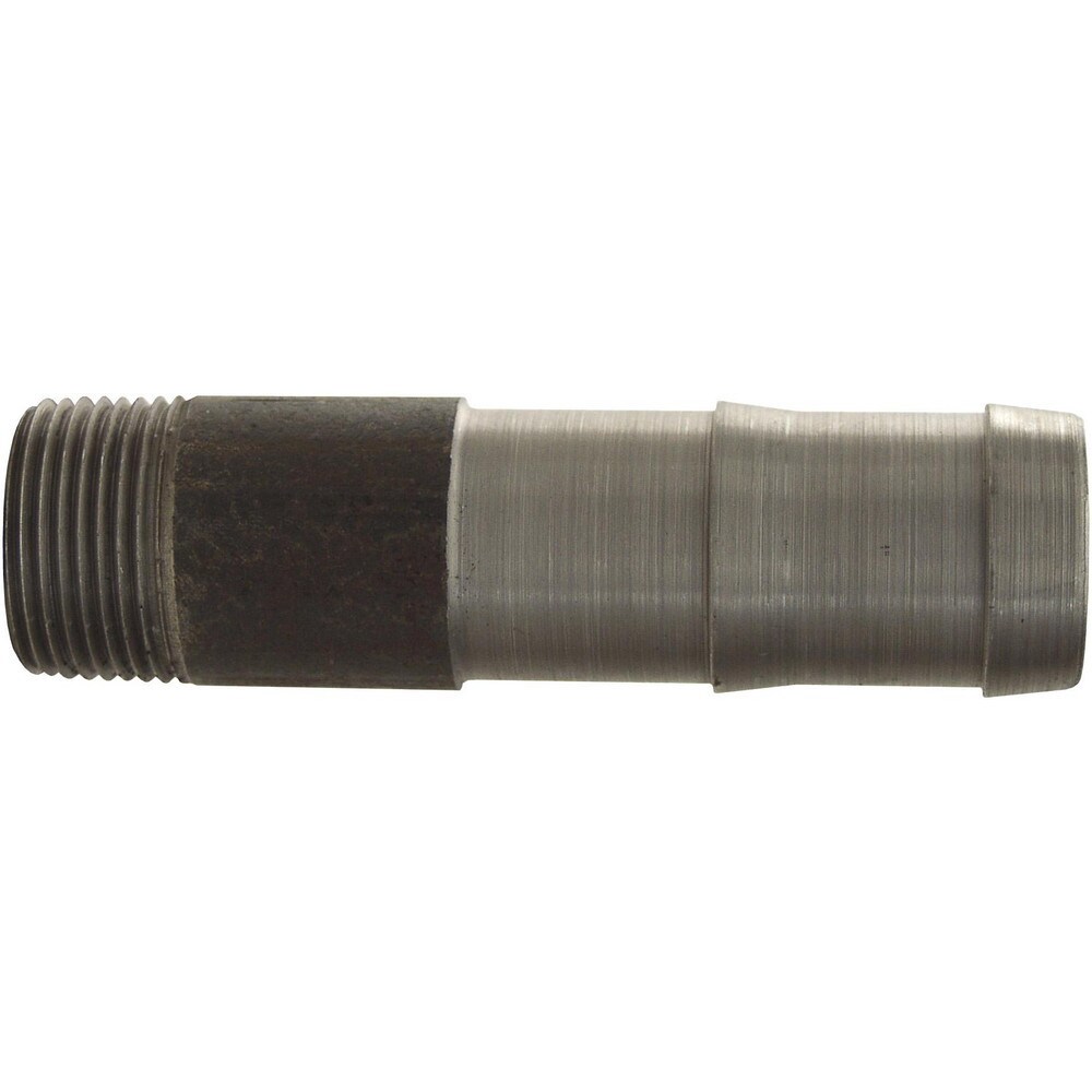 Combination Nipples For Hoses; Type: King Nipple ; Material: Steel ; Thread Standard: Male NPT ; Thread Size: 3/4in ; Overall Length: 3.38in ; Epa Watersense Certified: No
