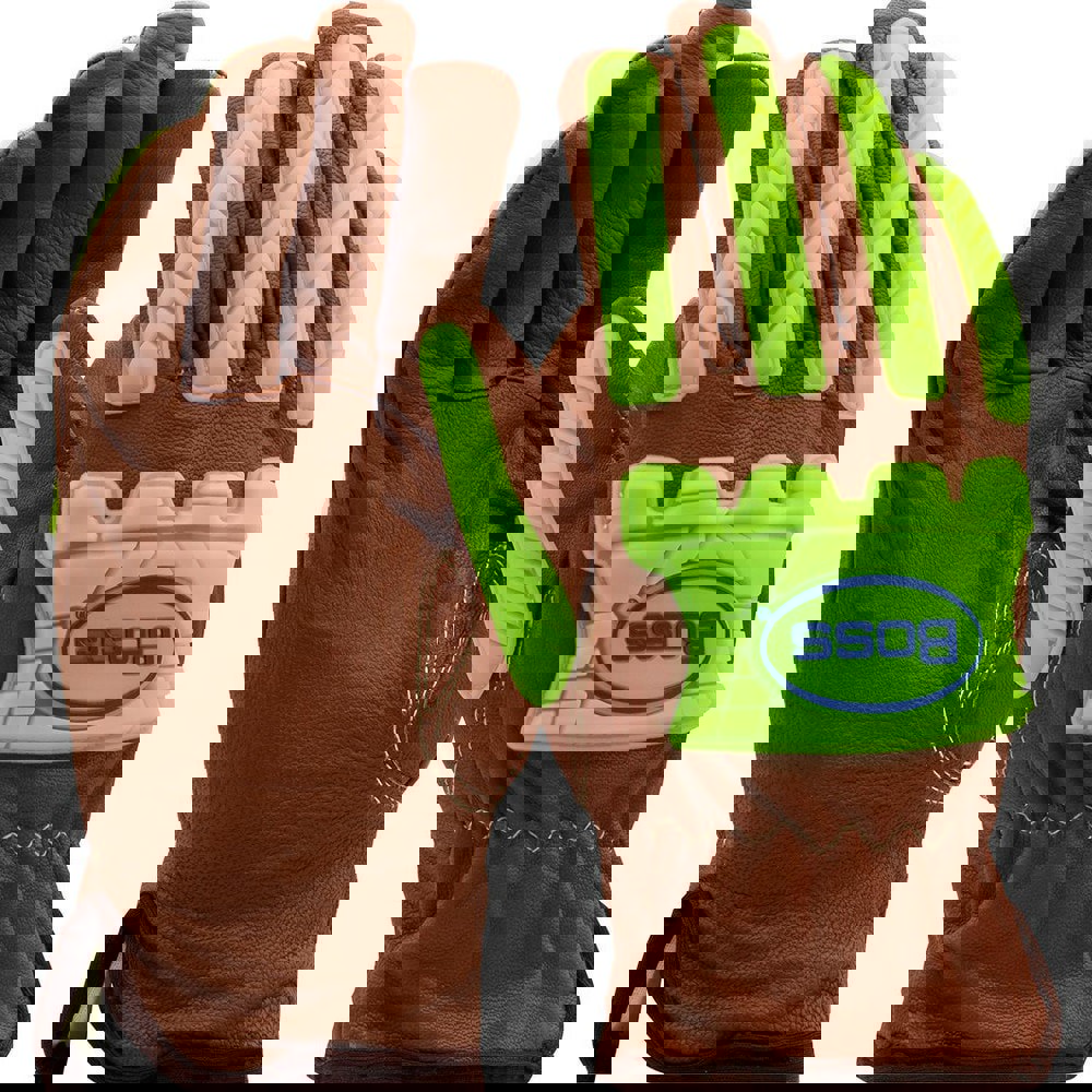 Cut, Puncture & Abrasive-Resistant Gloves: Size M, ANSI Cut A4, ANSI Puncture 5, Goatskin Leather