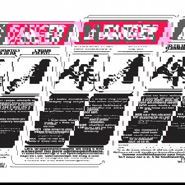 Warning & Safety Reminder Sign: Rectangle, 