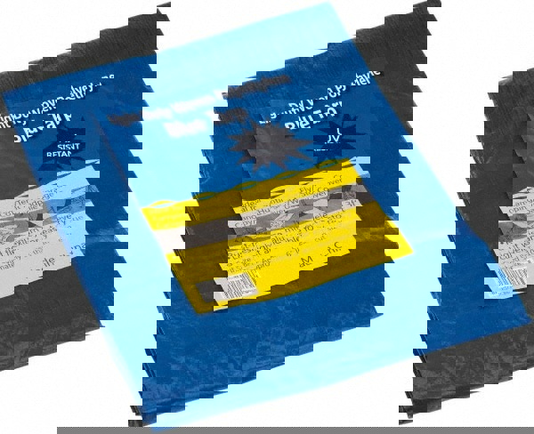 Tarp/Dust Cover: Blue, Rectangle, Polyethylene, 10' Long x 8' Wide