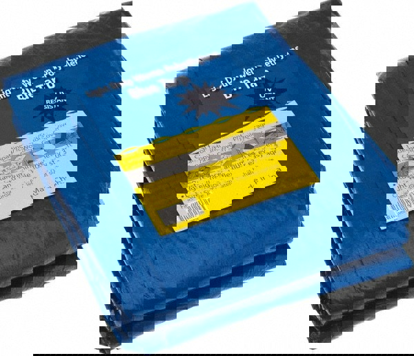 Tarp/Dust Cover: Blue, Rectangle, Polyethylene, 30' Long x 20' Wide