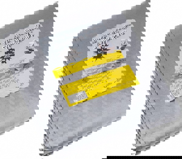 Tarp/Dust Cover: Black & Silver, Polyethylene, 16' Long x 12' Wide, 11 to 12 mil