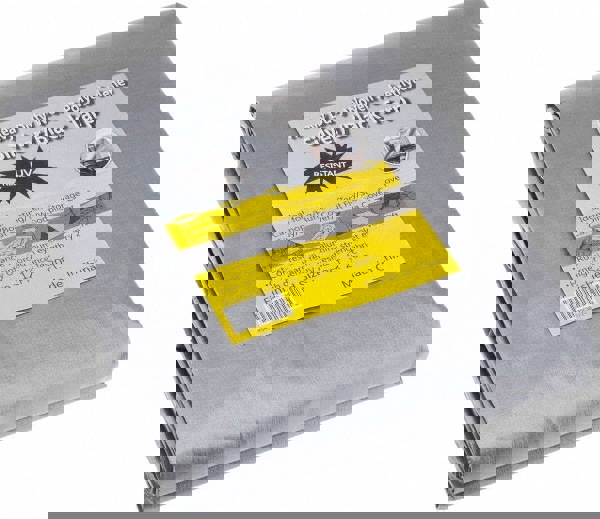 Tarp/Dust Cover: Black & Silver, Polyethylene, 20' Long x 12' Wide, 11 to 12 mil