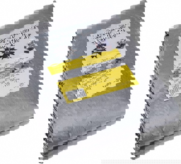 Tarp/Dust Cover: Black & Silver, Polyethylene, 20' Long x 16' Wide, 11 to 12 mil