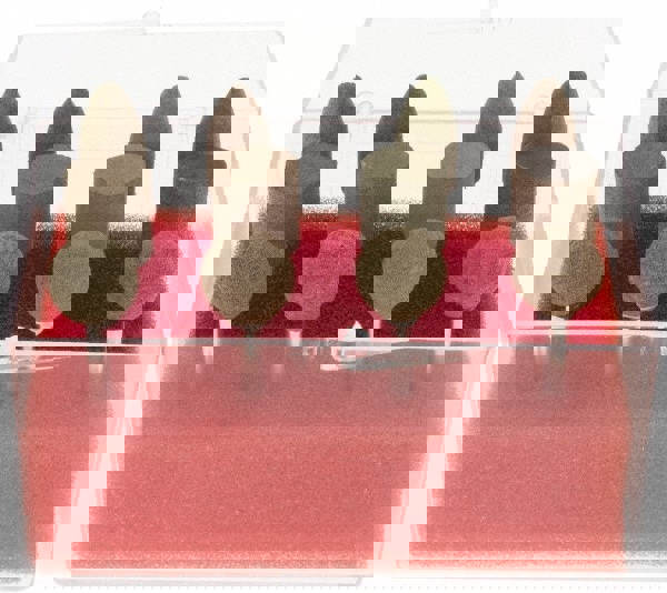 12 Piece Aluminum Oxide Rubber Rubber Mounted Abrasive Wheel Set