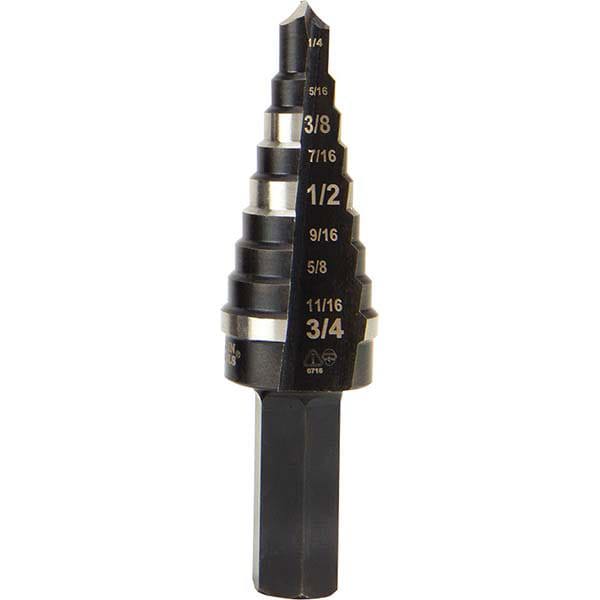 Step Drill Bits: 1/4