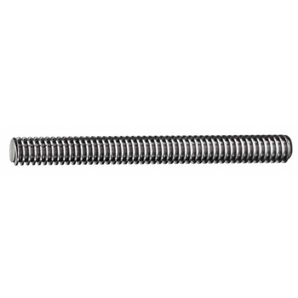 Threaded Rod: 1-5, 6' Long, Stainless Steel, Grade 316