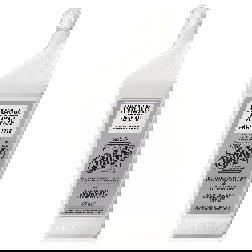 Hydraulic Machine Oil: SAE 10, ISO 32, 1 qt, Bottle