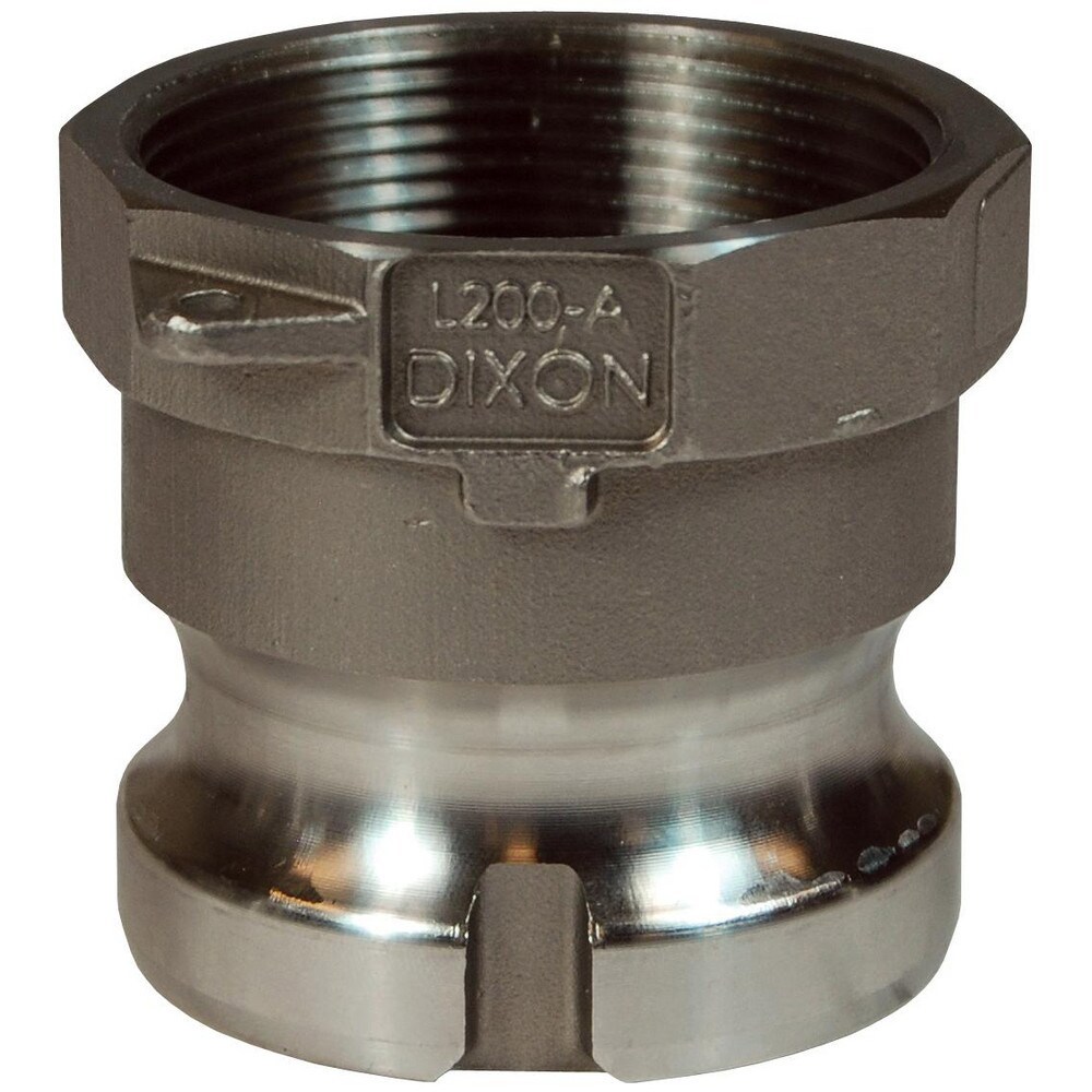 Suction & Discharge Hose Couplings; Type: Type A Adapter ; Coupling Type: Cam & Groove ; Coupling Descriptor: Vent Lock Adapter x FNPT ; Material: Stainless Steel ; Coupler Size (Fractional Inch): 2 ; Thread Size: 2