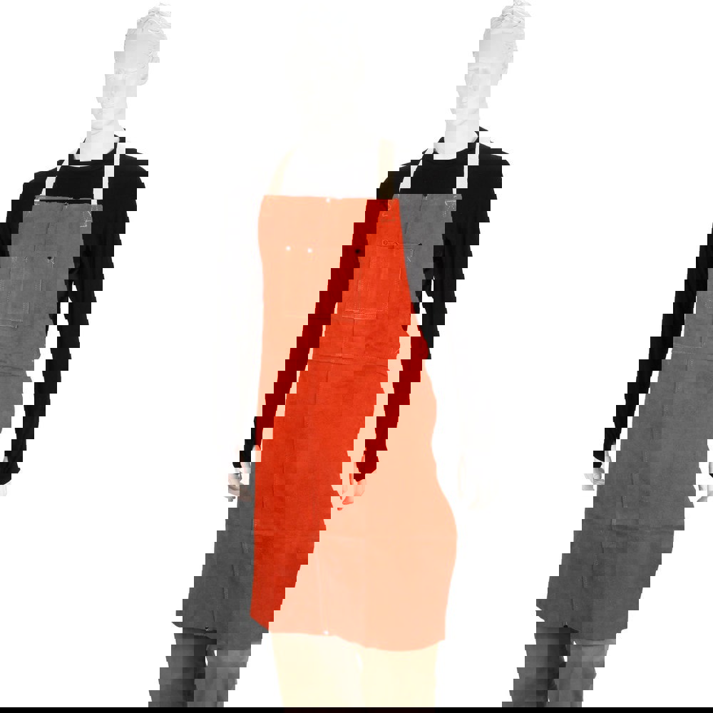 Bib Apron: 11 oz, Leather