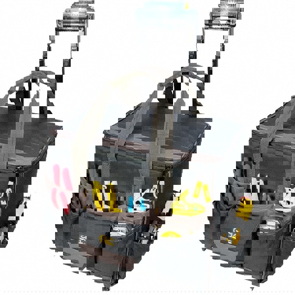 Rolling Tool Bag: 17 Pocket