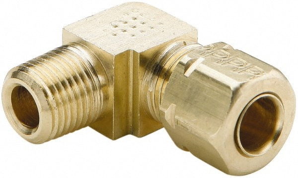 Compression Tube Male Elbow: 1/4