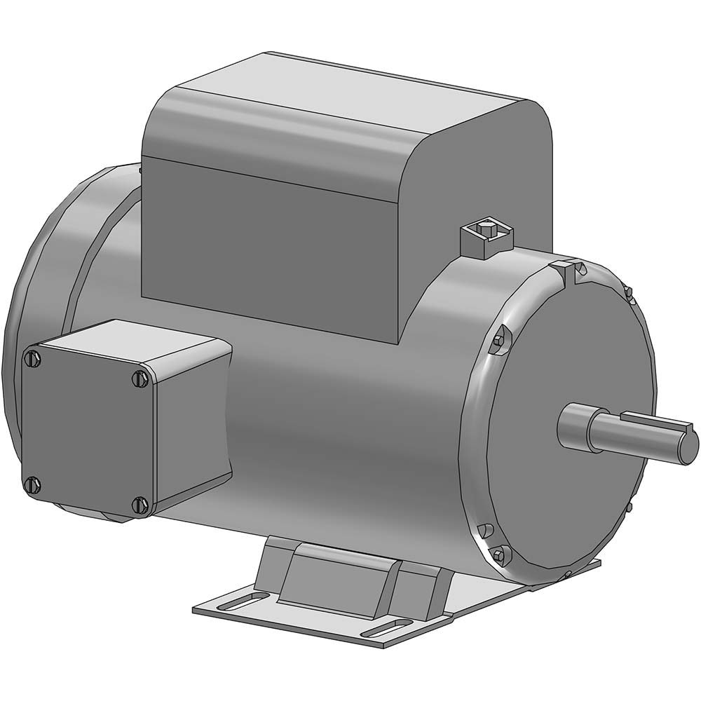 Single Phase AC Motor: TEFC Enclosure