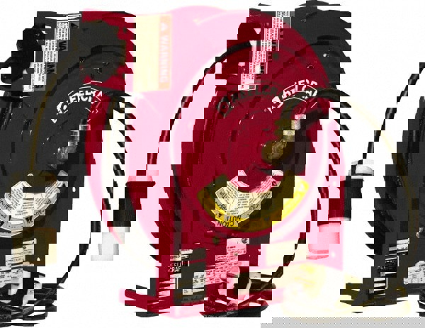 Cord & Cable Reel: 12 AWG, 45' Long, Twi