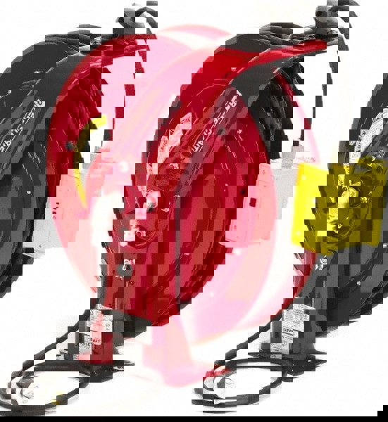 Cord & Cable Reel: 12 AWG, 100' Long, Duplex Outlet Box with GFCI End