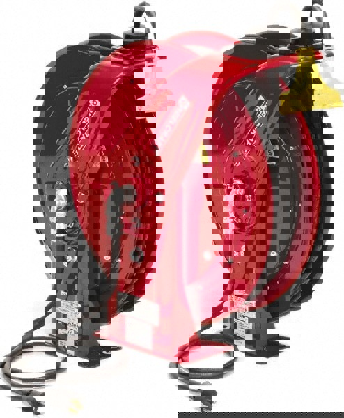 Cord & Cable Reel: 12 AWG, 100' Long, Triple-Tap Outlet End