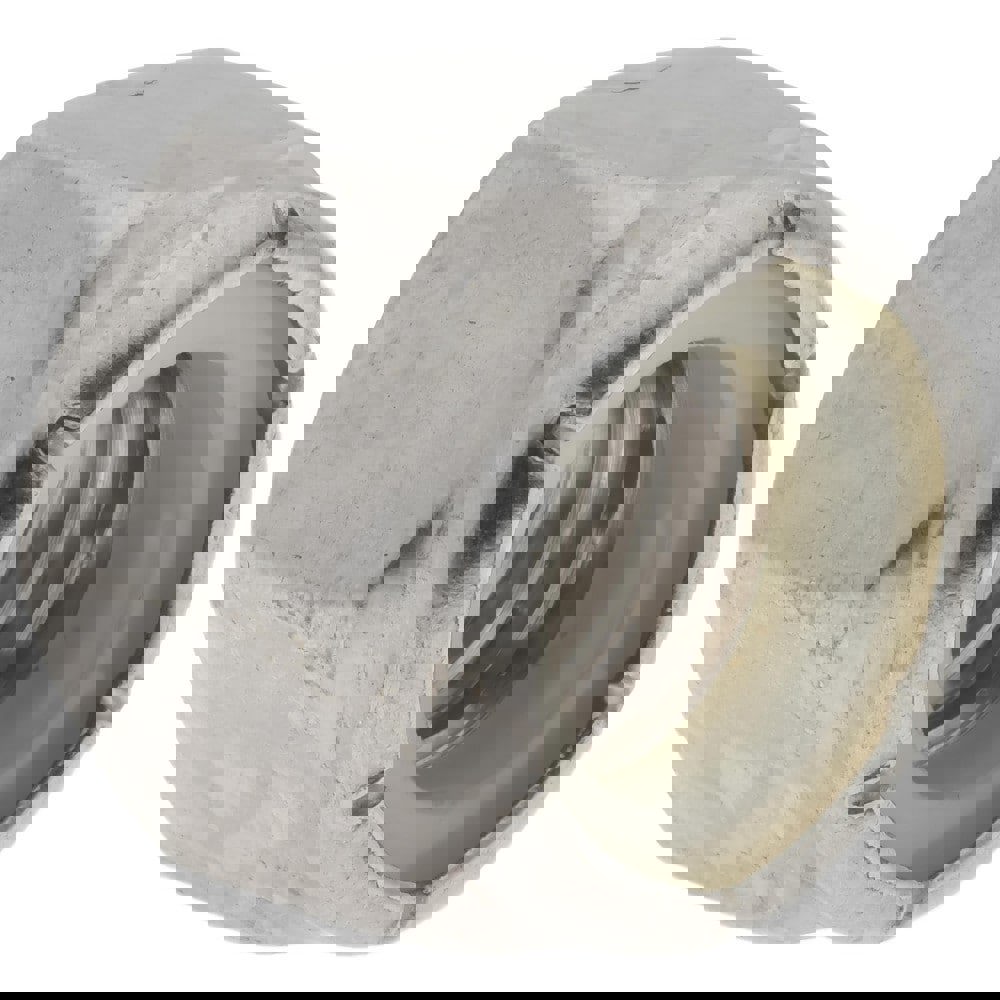 Hex Lock Nut: Nylon Insert, Nylon Insert, 1/2-13, Grade 316 Stainless Steel, Uncoated