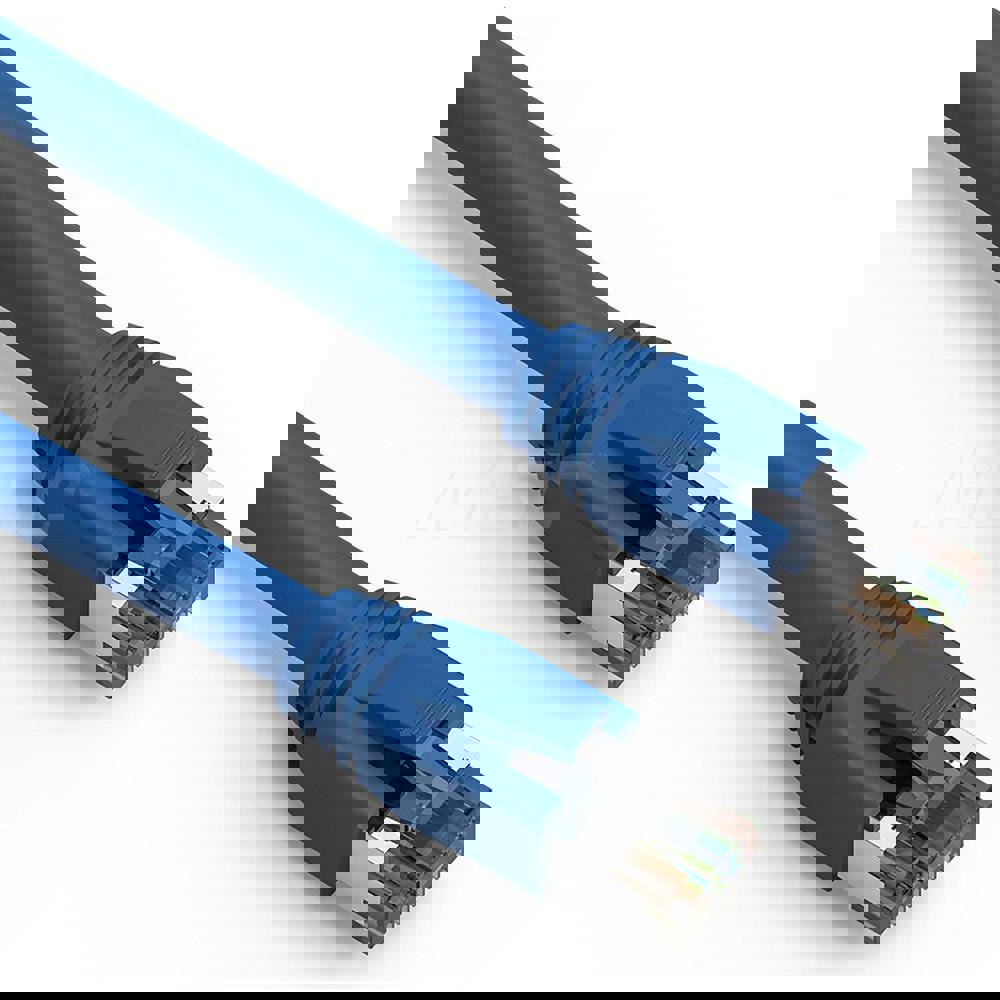 Ethernet Cable: Cat8, 24 AWG, 2,000 MHz, Double Shielded & Braid