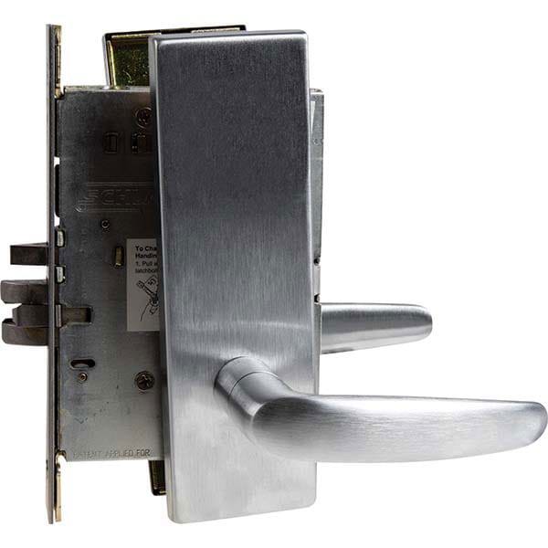 Lever Locksets; Type: Passage; Door Thickness: 1-3/4; Key Type: Conventional; Back Set: 2-3/4; For Use With: Commercial Doors; Finish/Coating: Satin Chrome; Material: Steel; Material: Steel; Door Thickness: 1-3/4; Lockset Grade: Grade 1; Performance: Heav
