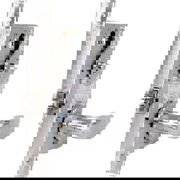 Lever Locksets; Type: Privacy; Door Thickness: 1-3/4; Key Type: Conventional; Back Set: 2-3/4; For Use With: Commercial Doors; Finish/Coating: Satin Chrome; Material: Steel; Material: Steel; Door Thickness: 1-3/4; Lockset Grade: Grade 1; Performance: Heav