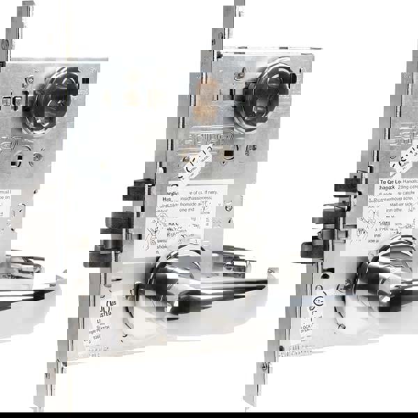 Lever Locksets; Type: Office; Door Thickness: 1-3/4; Key Type: Conventional; Back Set: 2-3/4; For Use With: Commercial Doors; Finish/Coating: Satin Chrome; Material: Steel; Material: Steel; Door Thickness: 1-3/4; Lockset Grade: Grade 1; Performance: Heavy