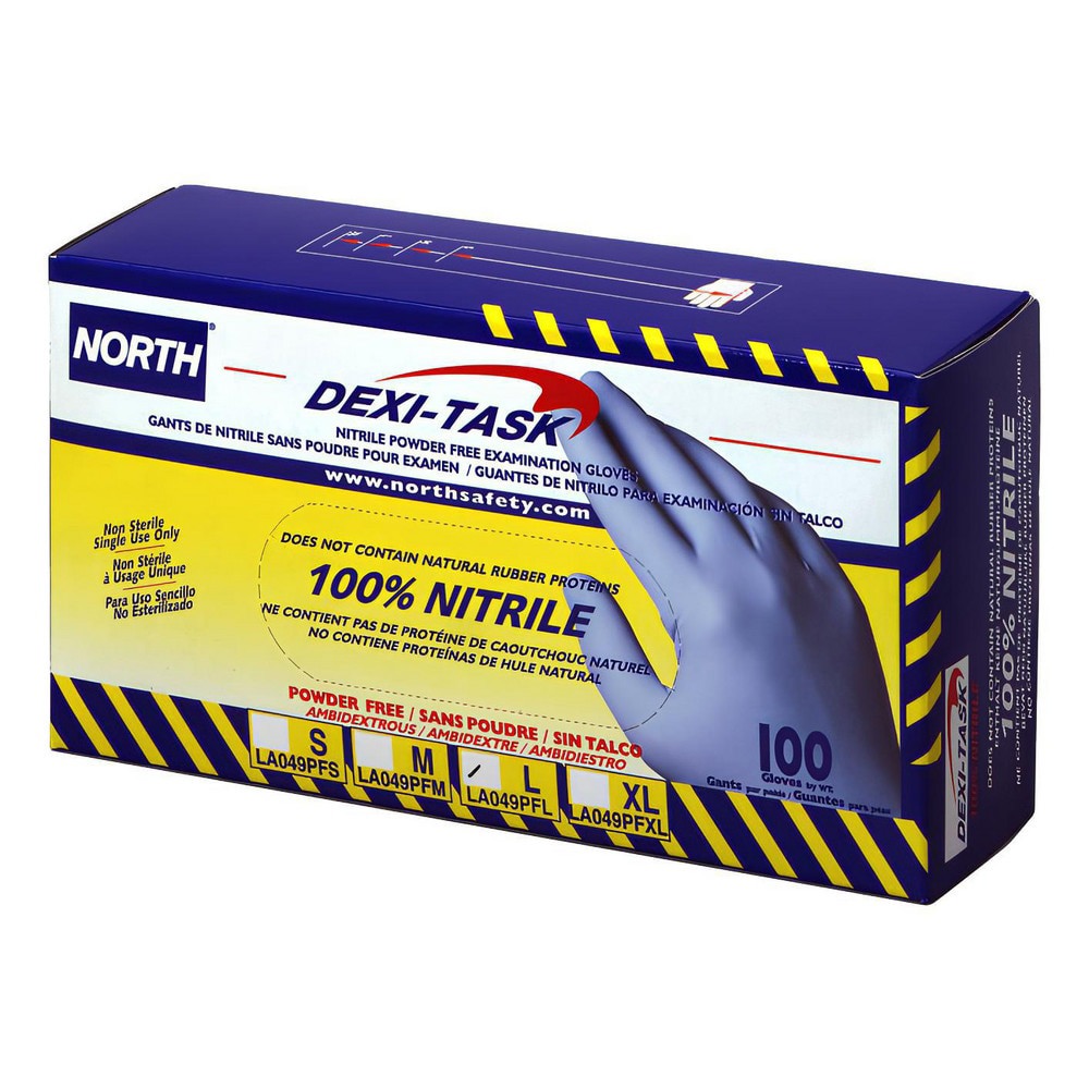 Disposable Glove: Series Dexi-Task, Size Small, 5.0 mil, Nitrile, General Purpose Grade, Powder-Free