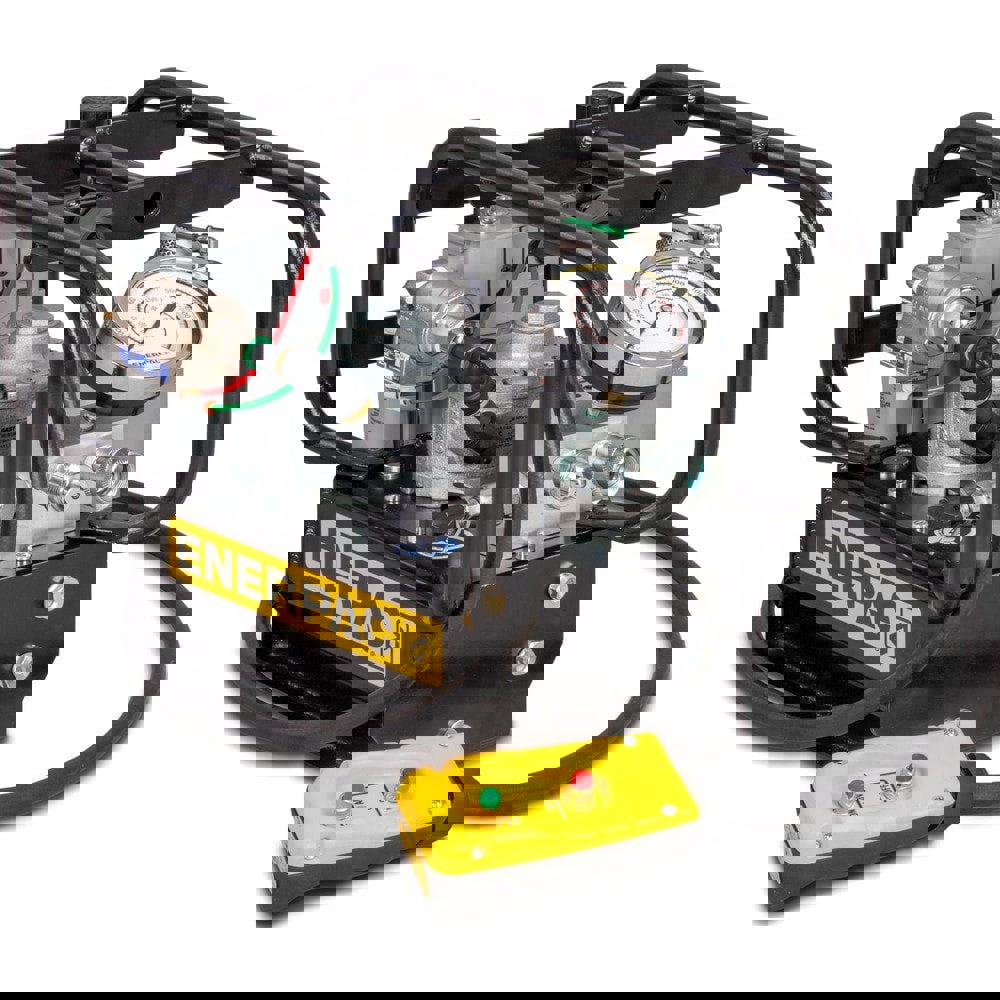 Power Hydraulic Pumps & Jacks; Type: Two Speed Lightweight Air Hydraulic Torque Wrench Pump ; 1st Stage Pressure Rating: 2000psi ; 2nd Stage Pressure Rating: 10000psi ; Pressure Rating (psi): 10000 ; Oil Capacity: 0.5 gal ; Actuation: Air Compressor