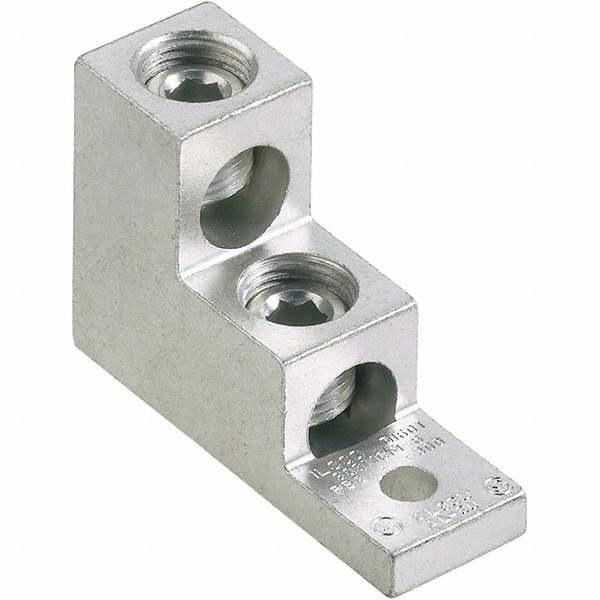 Square Ring Terminal: Non-Insulated, 6 AWG, Lug Connection