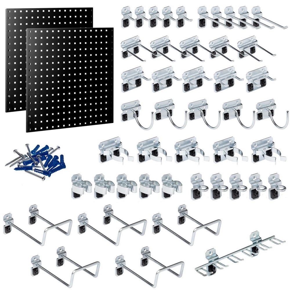 Peg Boards; Board Type: Pegboard Kit ; Width (Inch): 24 ; Mount Type: Wall ; Height (Inch): 24 ; Number of Panels: 2 ; Panel Height: 24in
