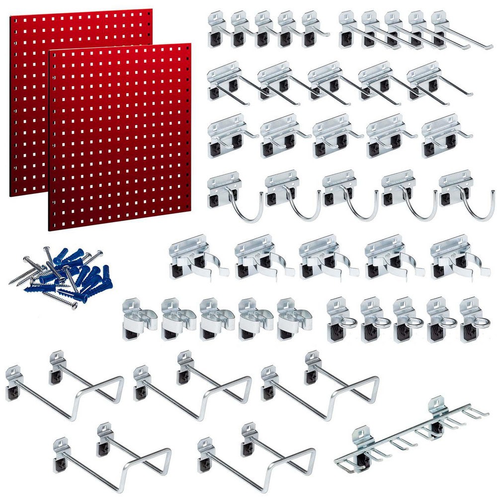 Peg Boards; Board Type: Pegboard Kit ; Width (Inch): 24 ; Mount Type: Wall ; Height (Inch): 24 ; Number of Panels: 2 ; Panel Height: 24in