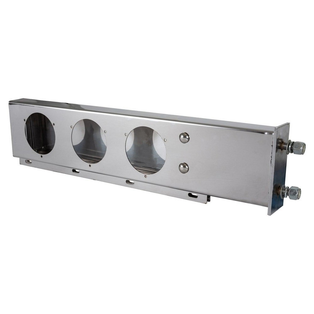 Light Boxes & Bars; Type: Light Box ; Height (Inch): 6 ; Color: Silver ; Material: 304 Stainless Steel ; Includes: Driver and Passenger Side Light Box; Mudflap Mounts