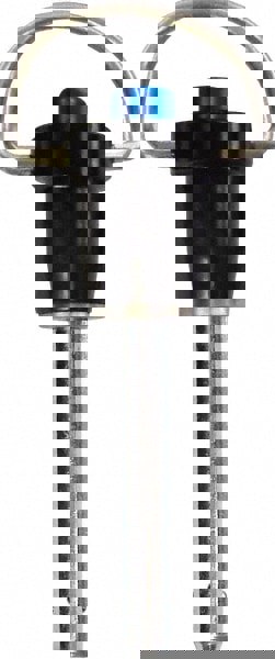 Push-Button Quick-Release Pin: Ring Handle, 1/4