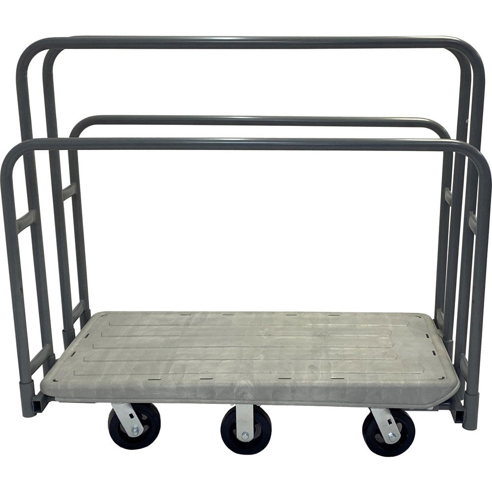 Bar, Panel & Platform Trucks; Truck Type: Lumber Cart ; Load Capacity: 2000 lb ; Platform Profile: Flushed ; Platform Style: Solid ; Height (Inch): 39-1/2 ; Deck Surface: Textured