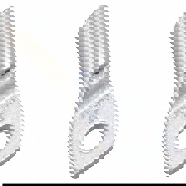 Right Angle Ring Terminal: Non-Insulated, 10 AWG, Compression Connection