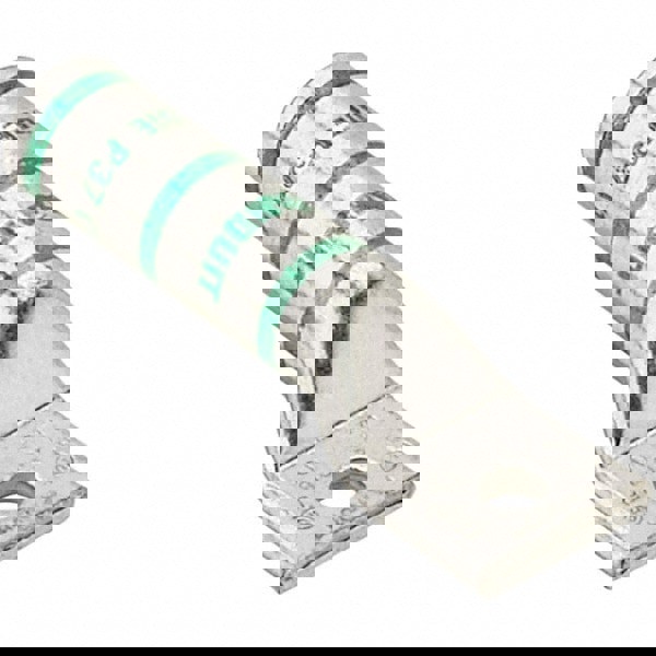 Right Angle Ring Terminal: Non-Insulated, 1 AWG, Compression Connection