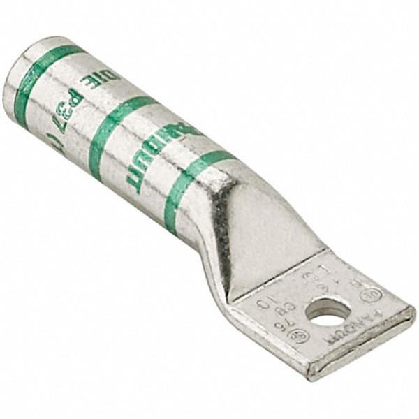 Right Angle Ring Terminal: Non-Insulated, 4/0 AWG, Compression Connection