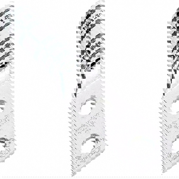 Right Angle Ring Terminal: Non-Insulated, 4 to 3 AWG, Compression Connection