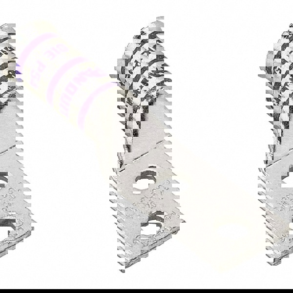 Rectangle Ring Terminal: Non-Insulated, 2 AWG, Compression Connection