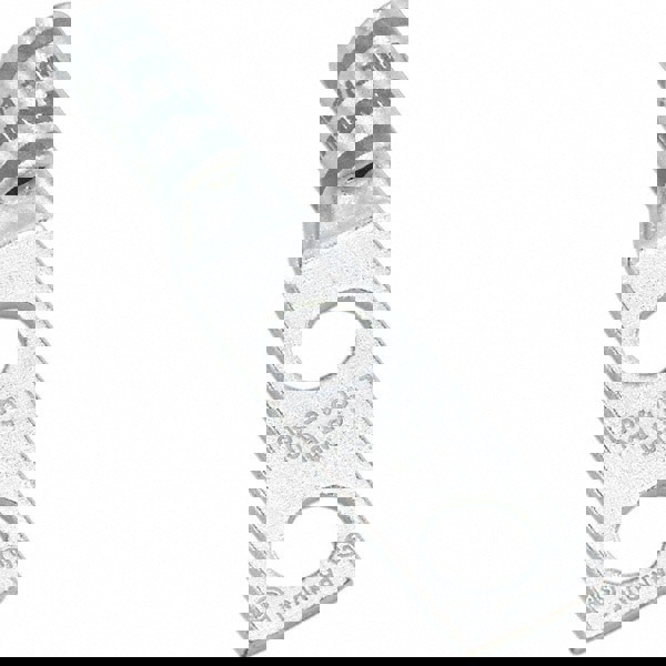 Rectangle Ring Terminal: Non-Insulated, 2 AWG, Compression Connection