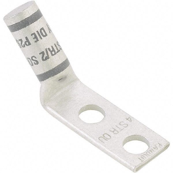 Rectangle Ring Terminal: Non-Insulated, 6 AWG, Compression Connection