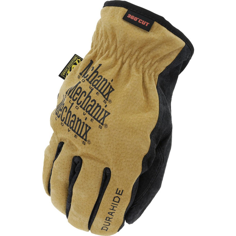 Cut & Puncture-Resistant Gloves: X-Large, ANSI Cut A5, ANSI Puncture 4, HPPE Lined, Leather