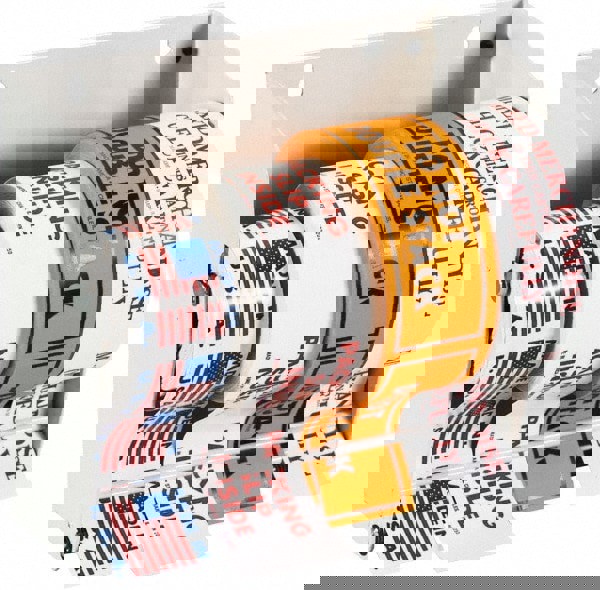 Label Maker Label: White, Metal, 8-1/2