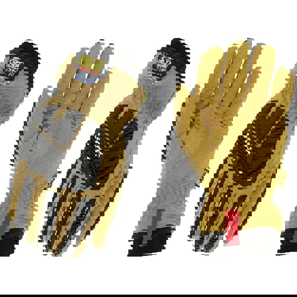 Cut & Puncture Resistant Gloves; Style: Mechanic's ; Coating Material: Uncoated ; Coating Coverage: Uncoated ; Glove Type: Cut & Abrasion-Resistant ; ANSI/ISEA Cut Resistance Level: A9 ; Primary Material: Leather