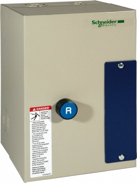 3 Pole, 12 Amp, 24 Coil VAC, Nonreversible Enclosed IEC Motor Starter